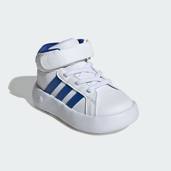 Blanc Chaussure Grand Court Mid Enfants