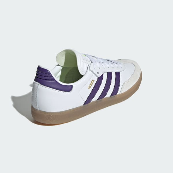 Size 11 - adidas Samba OG White Burgundy Gum