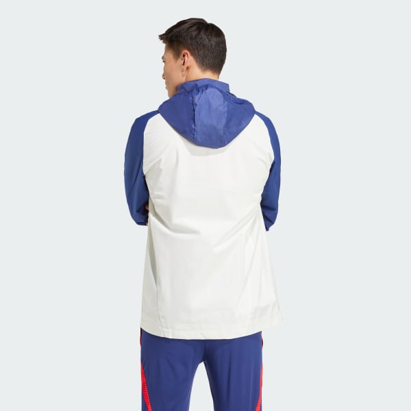 Blanco Chaqueta Olympique de Lyon Tiro 24 All-Weather