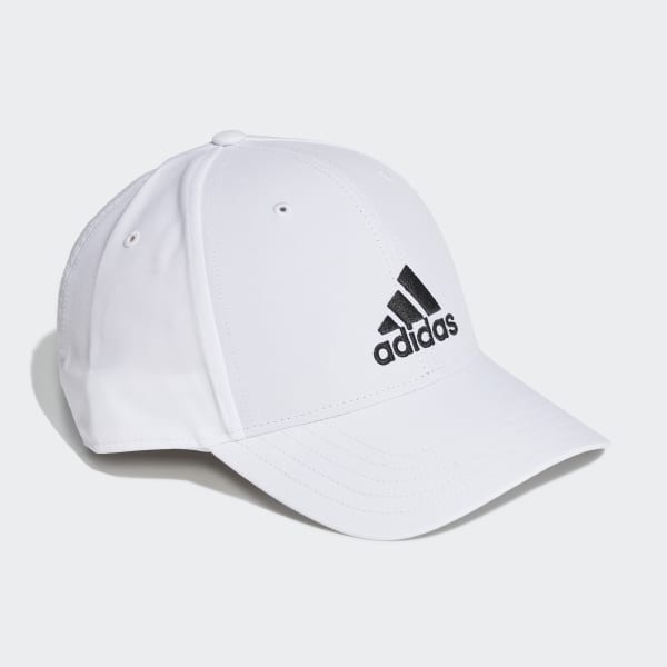 White Lightweight Embroidered Baseball Cap
