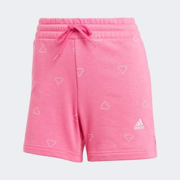 Rosa Shorts Essentials Monogram Graphic Felpa Francesa