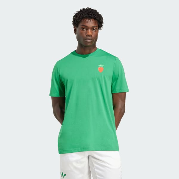 ☆Adidas☆Originals Tennis Graphic Tee Green adidas Originals Tennis unisex graphic t-shirt with back