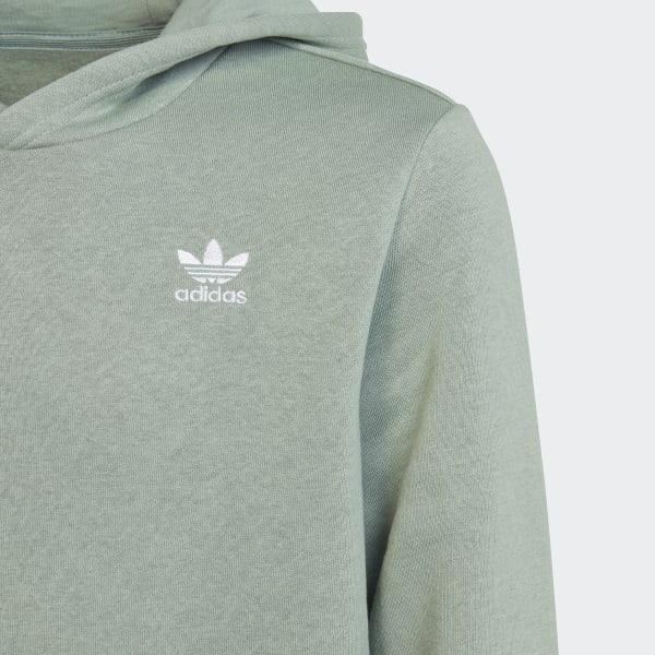 zelená Mikina s kapucňou Adicolor