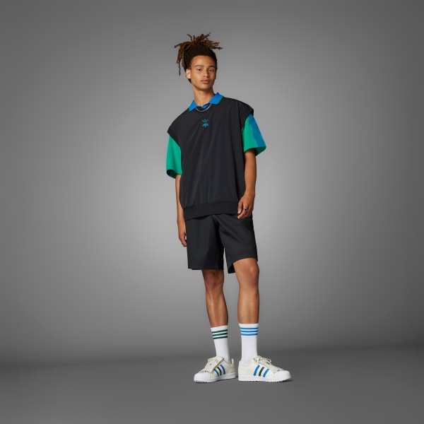 สีดำ กางเกงกอล์ฟขาสั้น Rolling Links