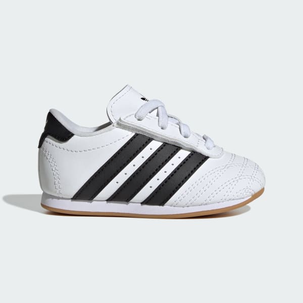 White adidas TAEKWONDO LACE COMFORT CLOSURE ELASTIC LACE SHOES