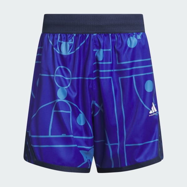 Azul Shorts adidas Crazy Lite Estampados