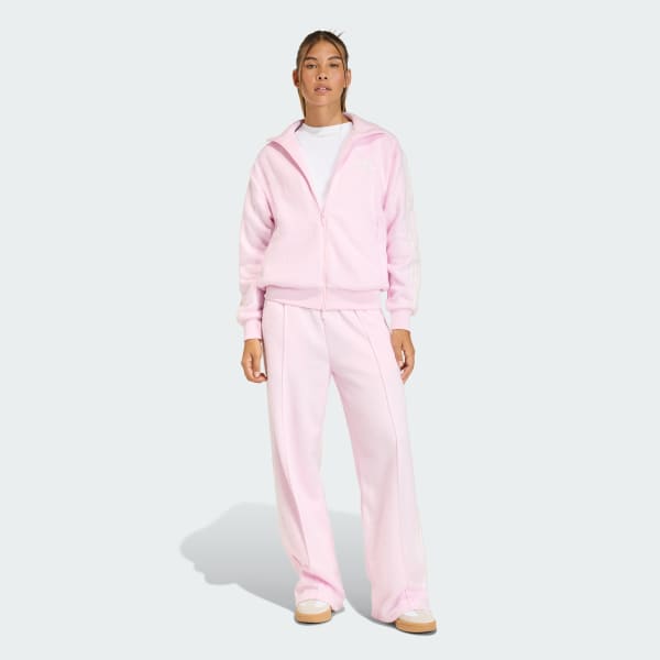 Rosa ADIDAS ORIGINALS MOHAIR FIREBIRD LOOSE TRACK Tracksuit Bottoms