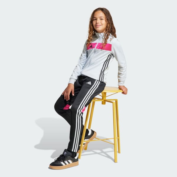 Grey Tiro 25 Essentials Track Suit Kids