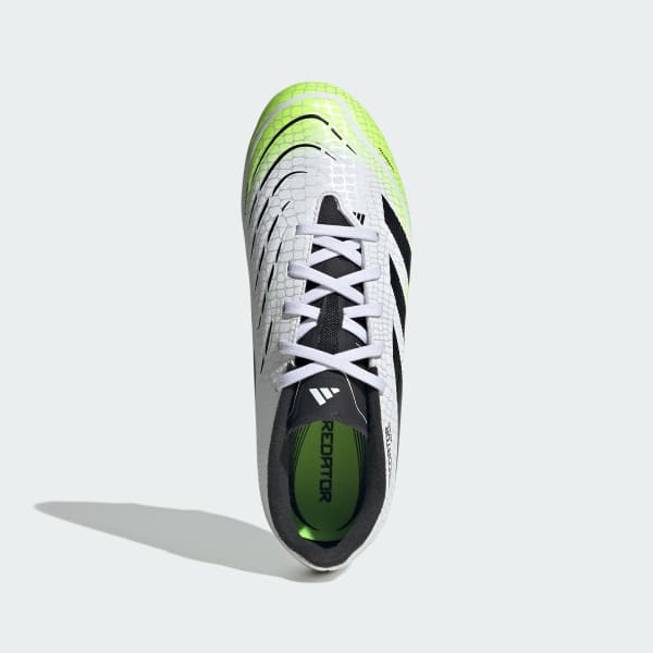 Blanco Zapatos de fútbol Predator League para terreno firme/multiterreno para niños