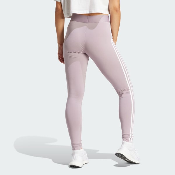 adidas LOUNGEWEAR Essentials 3-Stripes Leggings - Purple | Women\'s  Lifestyle | adidas US