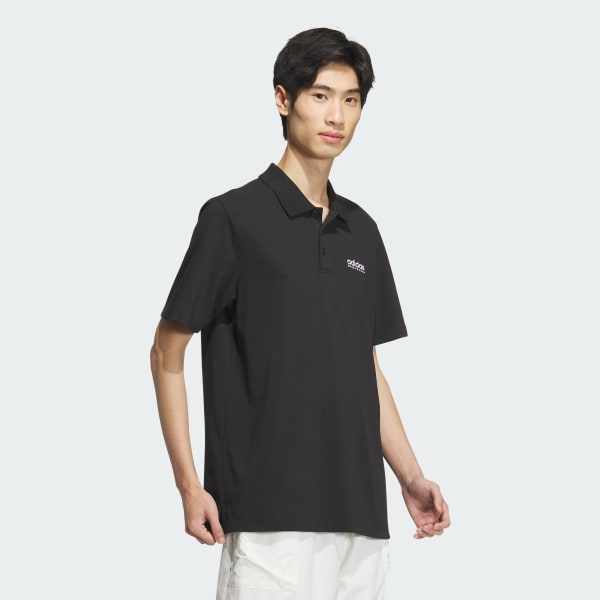 Black Piqué Solid Polo Shirt