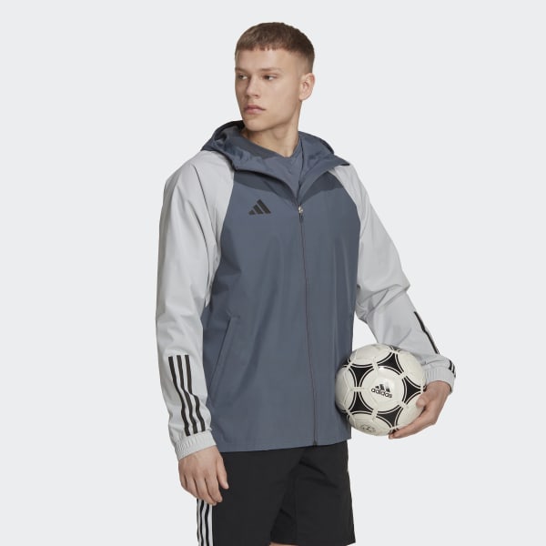 Tiro All-Weather Jacket | 23 adidas Men\'s Competition - | Grey Soccer adidas US