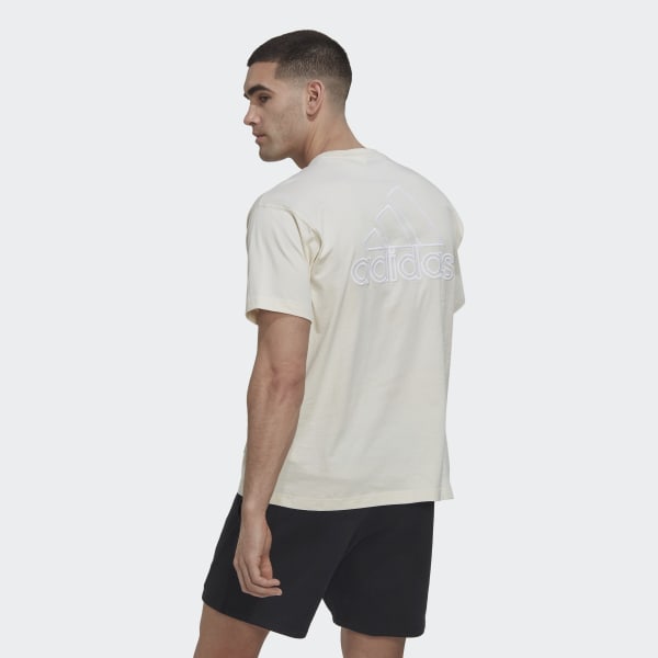 Beige Big Badge of Sport T-Shirt – Genderneutral