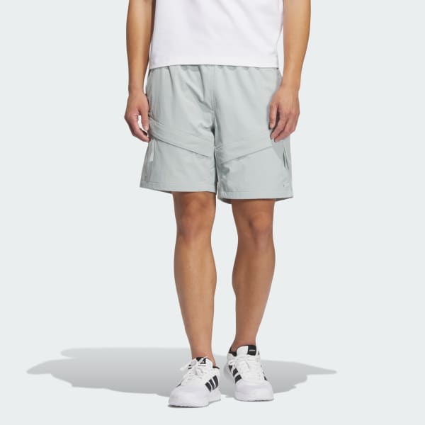 グレー シティエスケープ ルーズフィット ストレッチ ウーブンショーツ