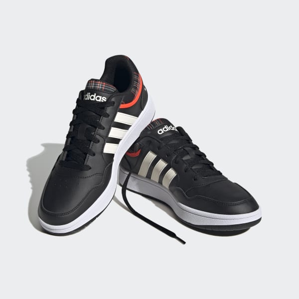 Black Hoops 3.0 Lifestyle Basketball Low Classic Vintage Shoes