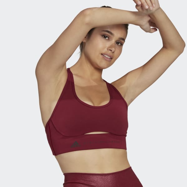 Bordowy adidas by Stella McCartney TrueStrength Medium-Support Bra CT507
