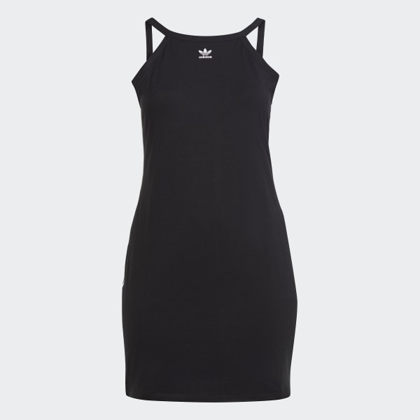 Black Adicolor Classics Tight Summer Dress (Plus Size)