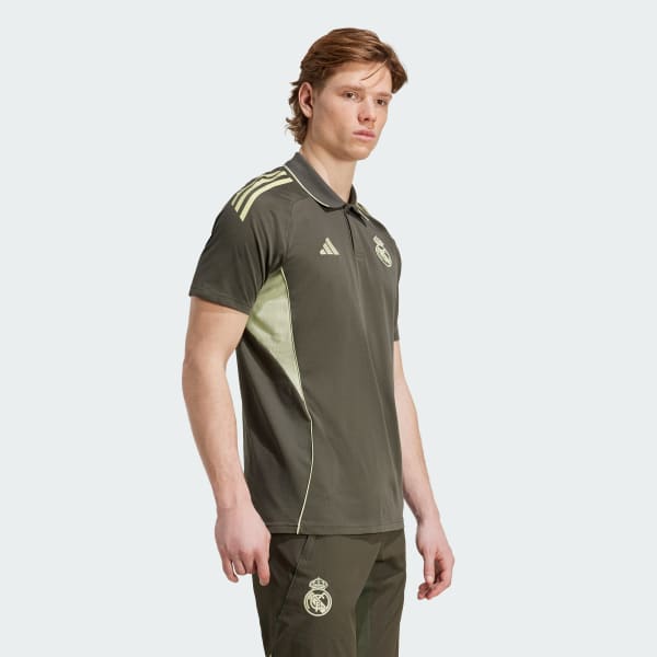 Cinza Camiseta Polo Tiro 25 Competition do Real Madrid
