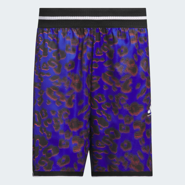adidas Crazy Lite Cheetah Allover Print Shorts - Blue | Free