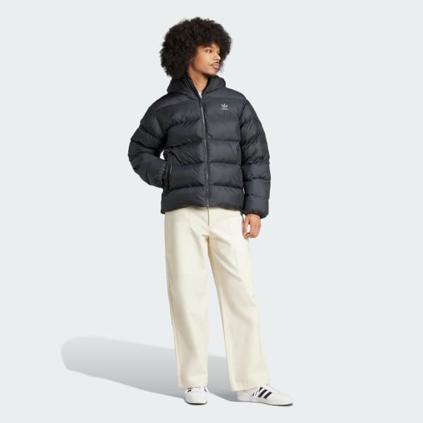 Zwart Tonal Puffer Capuchonjack