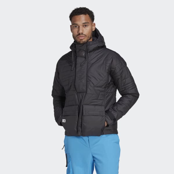 Czerń TERREX Free Hiker Made To Be Remade Padded Anorak