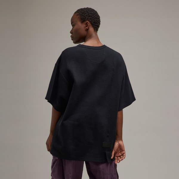 Black Y-3 Natural Spacer Loose Short Sleeve Tee