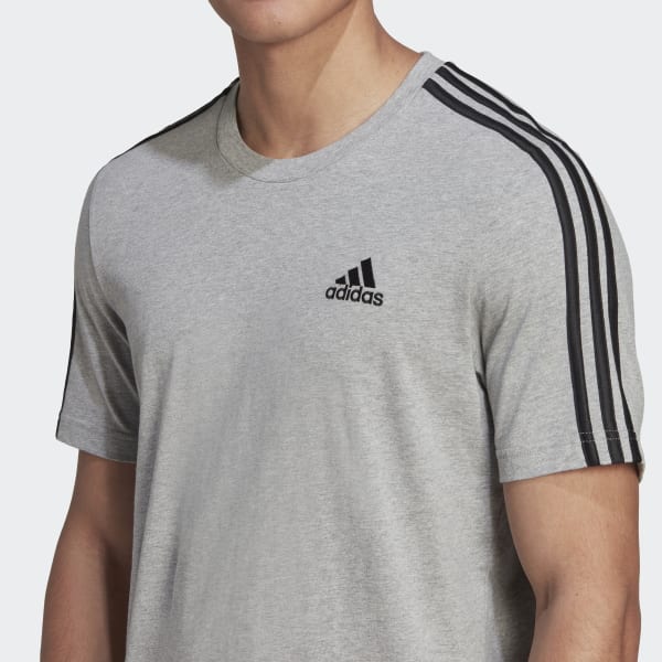 Gris Camiseta Essentials 3-Stripes