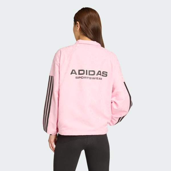 Hong Áo Khoác Coach Jacket Tiro x Common Goal