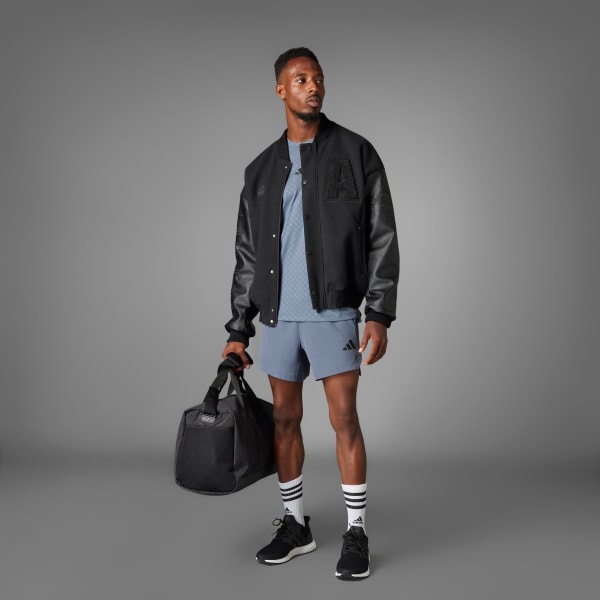 Schwarz Power 3-Streifen Shorts