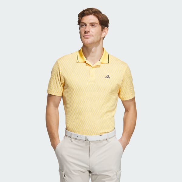 adidas AEROREADY Jacquard Short Sleeve Polo Shirt Yellow adidas Singapore