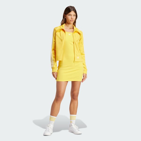 Amarelo Minivestido Três Listras