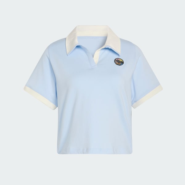 Blue POP ART GRAPHIC POLO Q2 T-Shirt