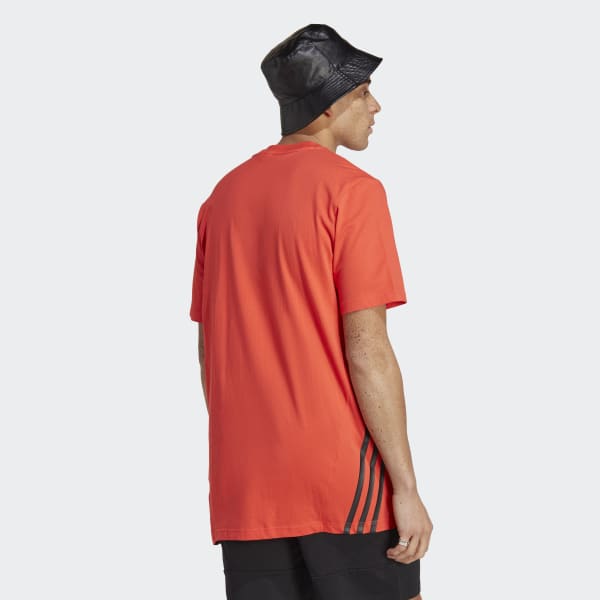 Red Future Icons 3-Stripes Tee