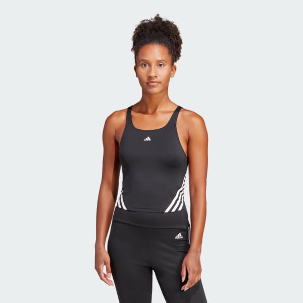 adidas 3-Stripes Tank Top - Black | Women's Lifestyle | adidas US