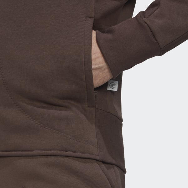 Brązowy Studio Lounge Fleece Track Top HQ434