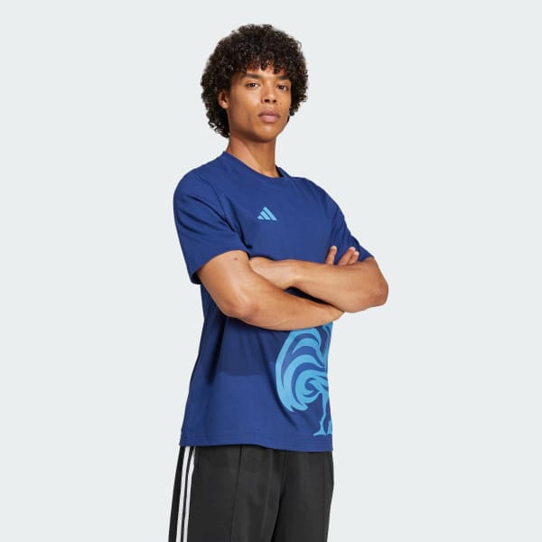 Azul Camiseta Francia Graphic