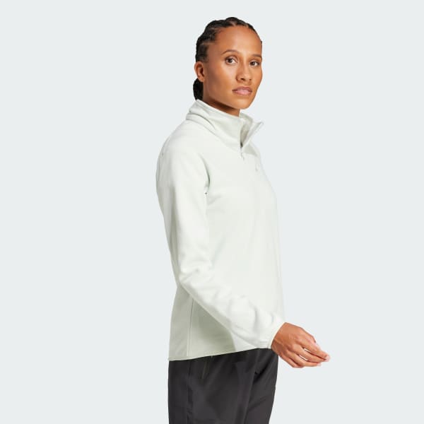 Verde Chaqueta Multi Essentials 1/2 Zip Felpa