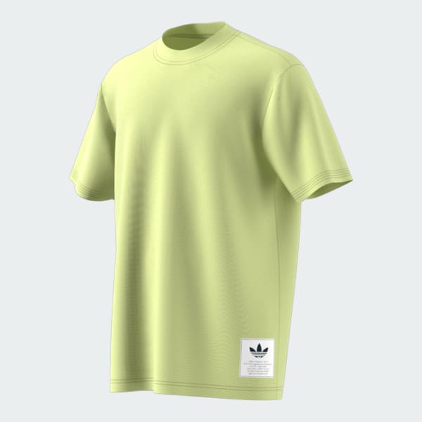 สีเหลือง เสื้อยืดพิมพ์ลาย Fashion Label