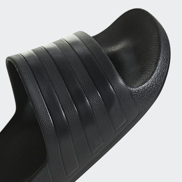 adidas black on black slides