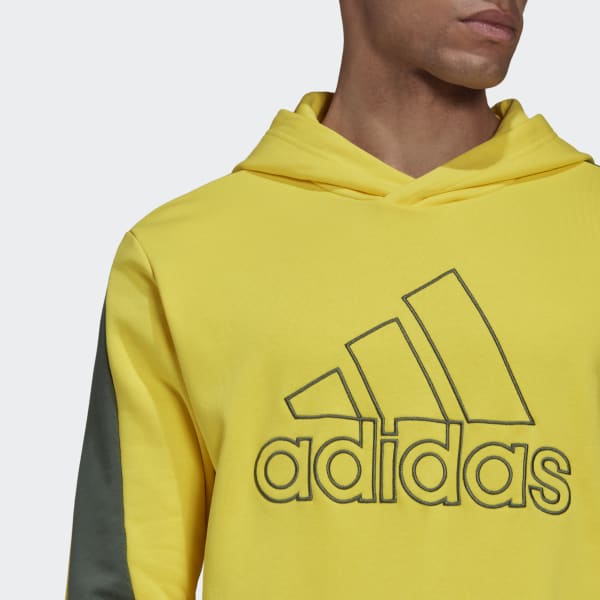 Gelb Future Icons Embroidered Badge of Sport Hoodie LA464