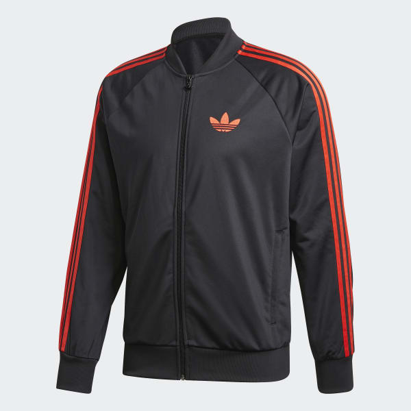 adidas sst jacket red
