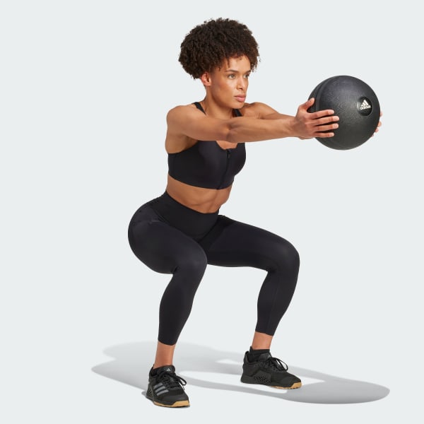 Black TLRD Impact Luxe High Support Zip Bra