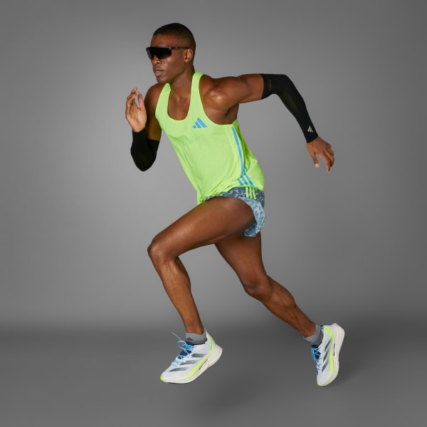 adidas Adizero Road to Records Singlet - Green | Men's Running 