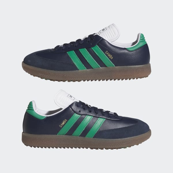 adidas Samba Spikeless Golf Shoes - Blue | Free Shipping with
