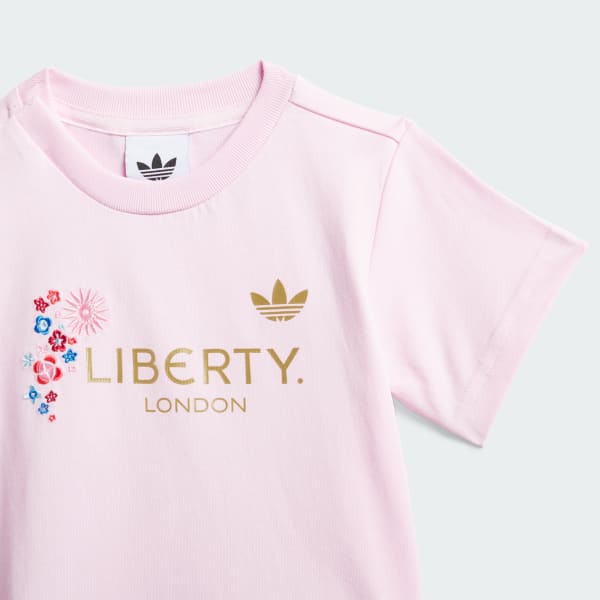 Rozowy ZESTAW Z SUKIENKĄ adidas Originals x Liberty London