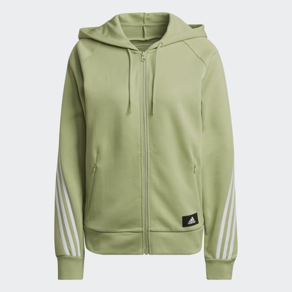 Yeşil adidas Sportswear Future Icons 3-Stripes Kapüşonlu Üst V0687