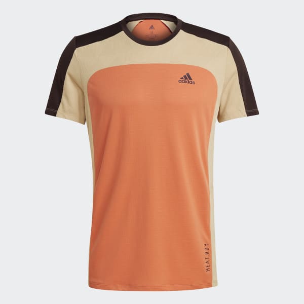 สีส้ม เสื้อวิ่ง HEAT.RDY 25206