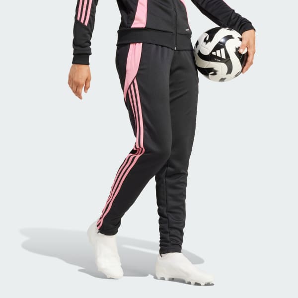 Adidas Women s Tiro 24 Training Tracksuit Bottoms XS Black Easy Pink