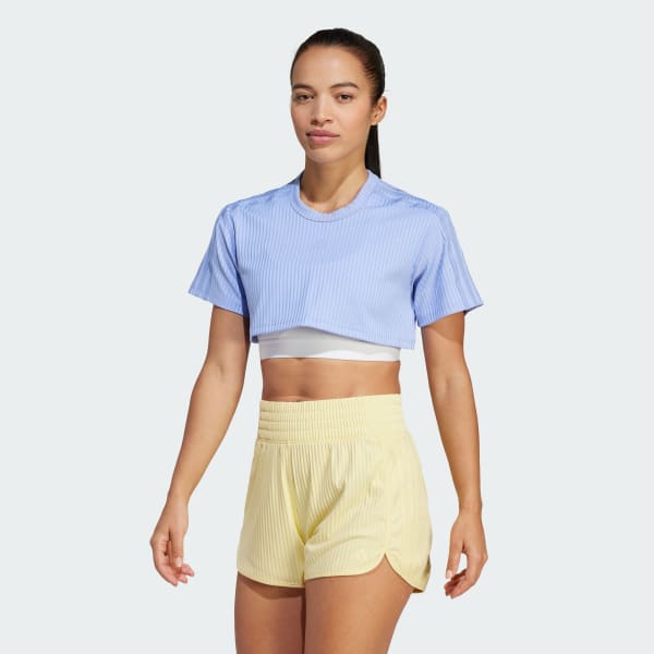 Azul Polo Corto All Gym Seasonal Rib 3 Tiras