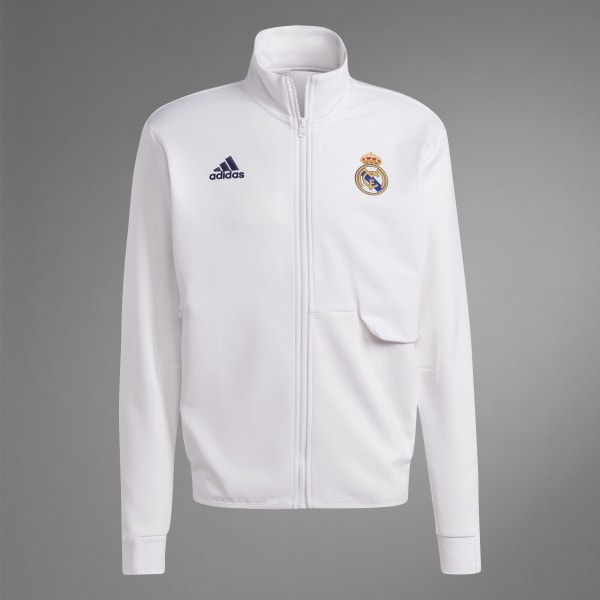 Adidas jacket deals mens white